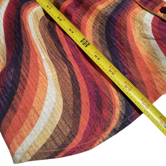 CR Ranchwear Women's Abstract Print Button Up Pro Western Shirt Blouse Large - Picture 4 of 7